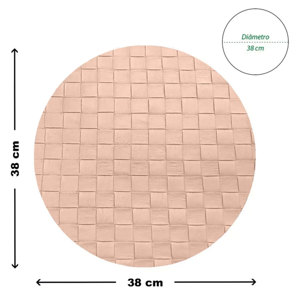 Ver imagem 5 de 8 Jogo Americano Botte Alto Padrão Impermeável Redondo Re