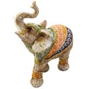 Ver imagem 1 de Estatueta Elefante Decorativo Resina Enfeite Nicho e Rack