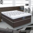 Ver imagem 2 de Conjunto Box Casal New York Nw Molas Ensacadas 138x188 Marrom - Gazin