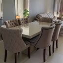 Ver imagem 3 de Mesa de Jantar Mdf Laminado Laca Auto Brilho 180x90cm - Off White / Bege (somente Mesa)