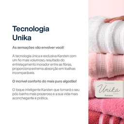 Toalha de Rosto Karsten 100% Algodão Unika Rosa Retrô - 4