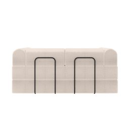 Sofá 2 Lugares Estofado D-plus 160 Cm Monaco - Linho Bege - 4