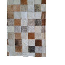 Tapete de Couro Quadriculado 2,00 X 1,50 M Castor Claro - 3