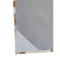 Tapete de Couro Quadriculado 2,00 X 1,50 M Castor Claro - 4