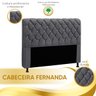 Cabeceira Estofada Fernanda 1,40 Casal Veludo - Star Confort - 5