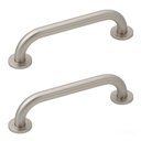 Ver imagem 1 de Kit 2 Barra Alca Apoio 30cm Inox Escovado Auxilio para Idoso ou Pcd