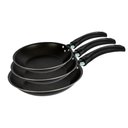 Ver imagem 1 de Conjunto de Frigideiras Francesa Antiaderente 18, 20 e 22 Cm Preto Luz