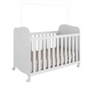 Ver imagem 5 de Quarto de Bebê Guarda-Roupa 3 Portas Cômoda com Janelas e Berço Mimo Espresso Móveis Branco Brilho