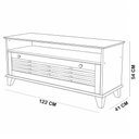 Ver imagem 2 de Rack Aton S05 para TV 55" 120cm Madeira Maciça Amadeirado Lyam Decor