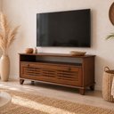 Ver imagem 1 de Rack Aton S05 para TV 55" 120cm Madeira Maciça Amadeirado Lyam Decor