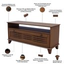 Ver imagem 5 de Rack Aton S05 para TV 55" 120cm Madeira Maciça Amadeirado Lyam Decor