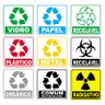 Kit Adesivo Lixo Reciclavel 10cmx10cm Teu Adesivo Colorido - 1