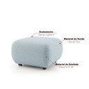Ver imagem 6 de Sofá 3 Lugares e Puff para Sala Orgânico Nara Base Fixa Bouclê Ted D03 - D'Rossi