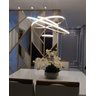 Lustre Pendente Anel de Led Hoop 4 Argolas Aros em Alumínio 122W - 2