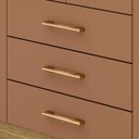 Ver imagem 5 de Guarda Roupa Casal Espanha 4 Portas de Bater 3 Gavetas MDP Nature Camarim Vila Rica