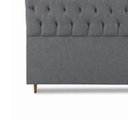 Ver imagem 6 de Cabeceira para Cama Casal Queen Estofada Captone 1,58 Mts Luna Vilajo: Suede Cinza
