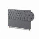 Ver imagem 5 de Cabeceira para Cama Casal Queen Estofada Captone 1,58 Mts Luna Vilajo: Suede Cinza