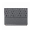 Ver imagem 3 de Cabeceira para Cama Casal Queen Estofada Captone 1,58 Mts Luna Vilajo: Suede Cinza