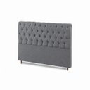 Ver imagem 4 de Cabeceira para Cama Casal Queen Estofada Captone 1,58 Mts Luna Vilajo: Suede Cinza