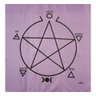 Toalha Pentagrama Para Altar, Taro E Jogos 70x70 Cm Lilas - 1