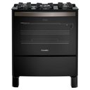 Ver imagem 1 de Fogão Esmaltec Esmeralda 5B Preto Timer Grill Elétrico