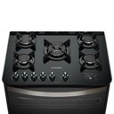 Ver imagem 2 de Fogão Esmaltec Esmeralda 5B Preto Timer Grill Elétrico