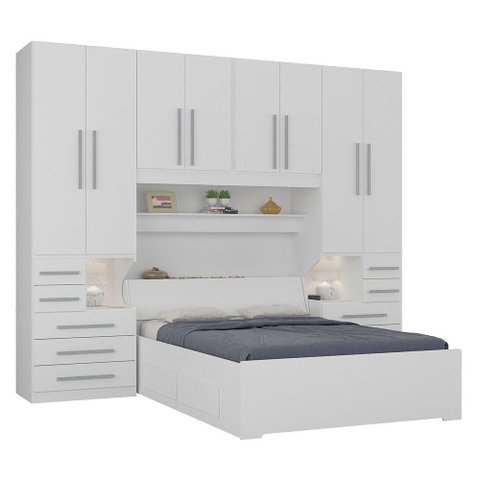 Dormitório de Casal sem Cama 1223s Branco