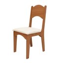 Ver imagem 6 de Mesa de Jantar Dalla Costa 4 Lugares Tampo MDF Redondo Freijó com Cadeiras Bege Rústico 110cm