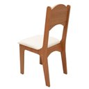 Ver imagem 3 de Mesa de Jantar Dalla Costa 4 Lugares Tampo MDF Redondo Freijó com Cadeiras Bege Rústico 110cm