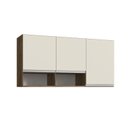 Ver imagem 7 de Cozinha Completa Modulada 3 Balções 3 Armários Aéreos e 2 Nichos Athena Marrom