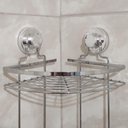 Ver mais imagens de Suporte Porta Shampoo com Ventosa de Canto Aço Cromado Banheiro Faciliti Schmitt