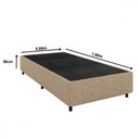 Ver imagem 2 de Base de Cama Box Solteiro 88x188x26 Applauso Palha Apolospuma