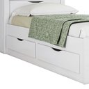 Ver imagem 5 de Cama Solteiro Invicta com Baú e 2 Gavetas Branco - PR Móveis