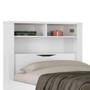 Ver imagem 3 de Cama Solteiro Invicta com Baú e 2 Gavetas Branco - PR Móveis