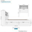 Ver imagem 6 de Cama Solteiro Invicta com Baú e 2 Gavetas Branco - PR Móveis