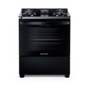 Ver imagem 1 de Fogão de Piso Brastemp 5 Bocas com Mesa de Vidro e Turbo Chama Preto Bfs5vce – Bivolt