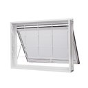 Ver imagem 1 de Janela de Aço Maxim-Ar 60x80cm com Grade Quadriculada e Vidro Boreal Qualitysol Ramassol