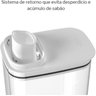 Kit Dispenser Organizador Acrílico Lavanderia 2,3l + 1,5l Chumbo ou - 5