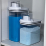 Kit Dispenser Organizador Acrílico Lavanderia 2,3l + 1,5l Chumbo ou - 10