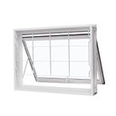 Ver imagem 1 de Janela de Aço Maxim-Ar 60x80cm com Grade Quadriculada e Vidro Liso Qualitysol Ramassol