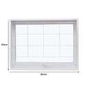 Ver imagem 4 de Janela de Aço Maxim-Ar 60x80cm com Grade Quadriculada e Vidro Liso Qualitysol Ramassol Branco