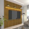 Painel para TV até 75 Polegadas Impressão Ripada com LED Requinte 180cm Gelius Móveis - 1