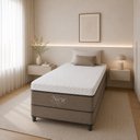 Ver imagem 5 de Colchão Solteirão Sr Life New Molas Ensacadas Espuma D28 96x203x30cm Bege