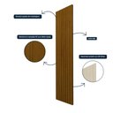 Ver mais imagens de Painel MDF com adesivo Ripado 3D  250cm x 44cm x 8cm Gelius