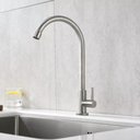 Ver imagem 2 de Torneira Cozinha Banheiro Aço Inox 304 Escovado 1/4