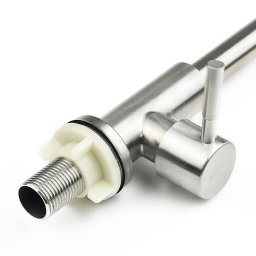 Torneira Cozinha Banheiro Aço Inox 304 Escovado 1/4 - 4