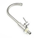 Ver imagem 6 de Torneira Cozinha Banheiro Aço Inox 304 Escovado 1/4