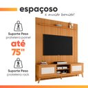 Ver mais imagens de Rack Bancada Cairo com Painel para Tv até 75 Polegadas 1,80m Egeo Cedro Ripado Impressão 3d Edn