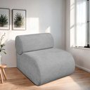 Ver imagem 6 de Kit 2 Poltronas Decorativas Orgânica Virgínia Linho - Doce Sonho Móveis Cinza Claro