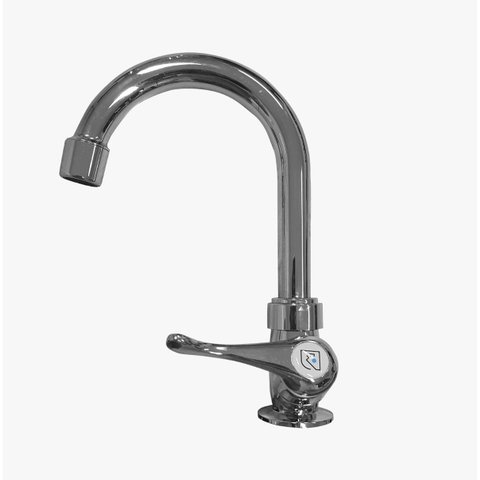 Torneira Cozinha ou Lavanderia Bancada 1/4 Cromada